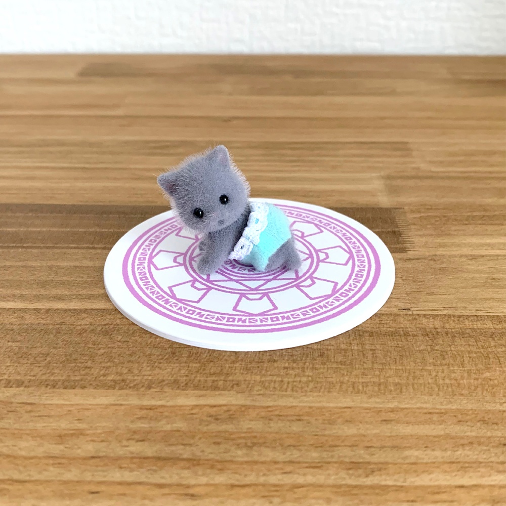 ねこ魔法陣 紙製コースター