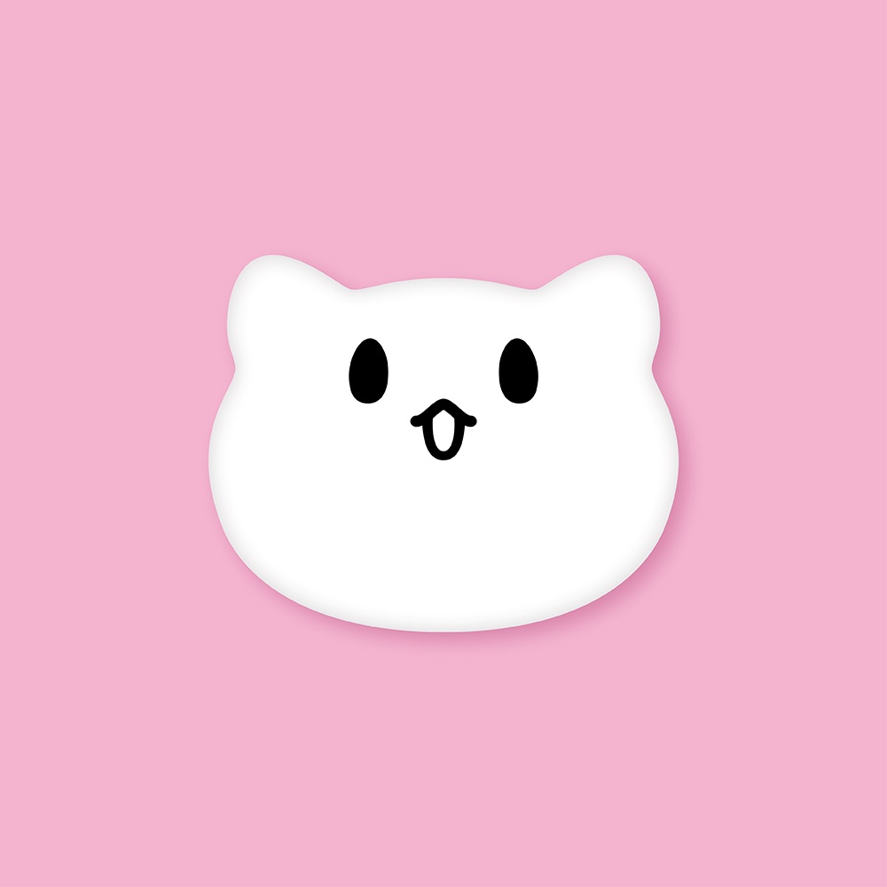 ねこ型 缶バッジ