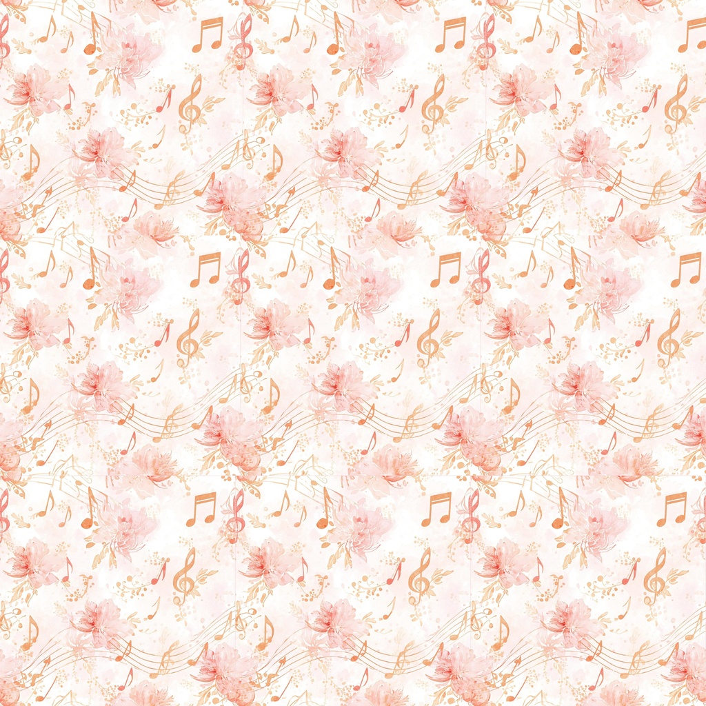 音楽系ピンクデジタルペーパー