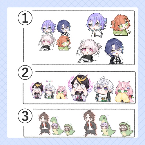 【非公式】セルフカットシールセット