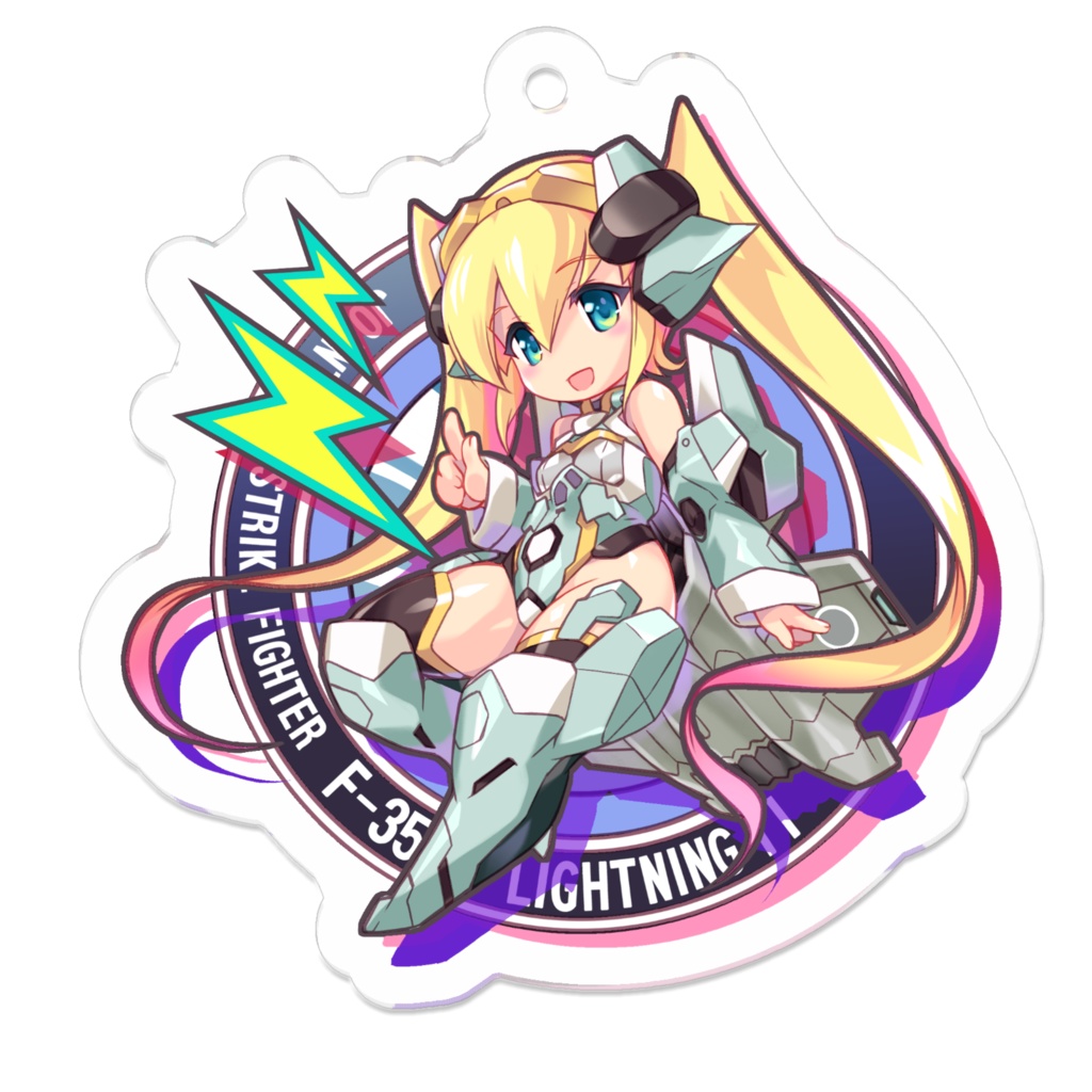 F-35ぷちキャラエンブレム・アクリルキーホルダー