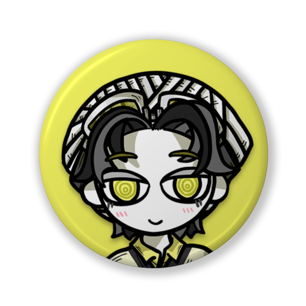 ランプラッキーシンプル缶バッジ