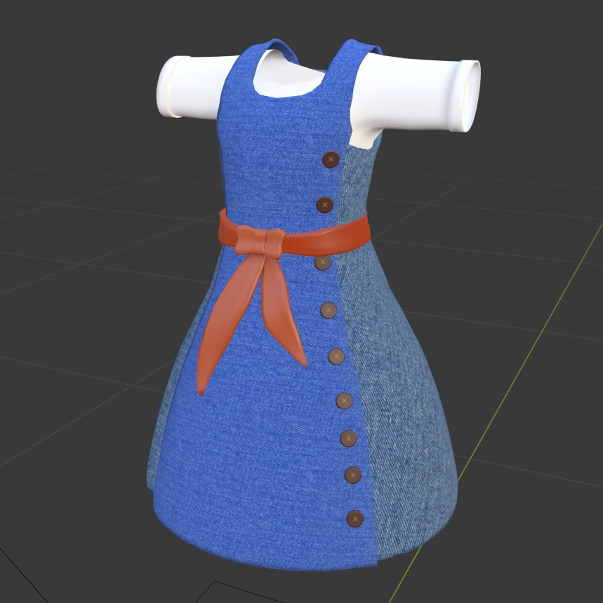 デニムスカート【アンナちゃん向け】