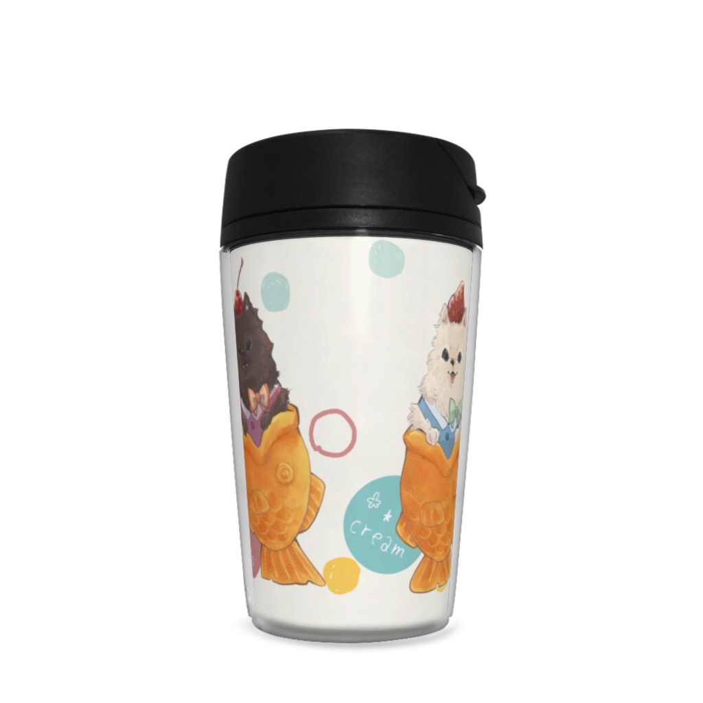 ポメチワたい焼きタンブラー