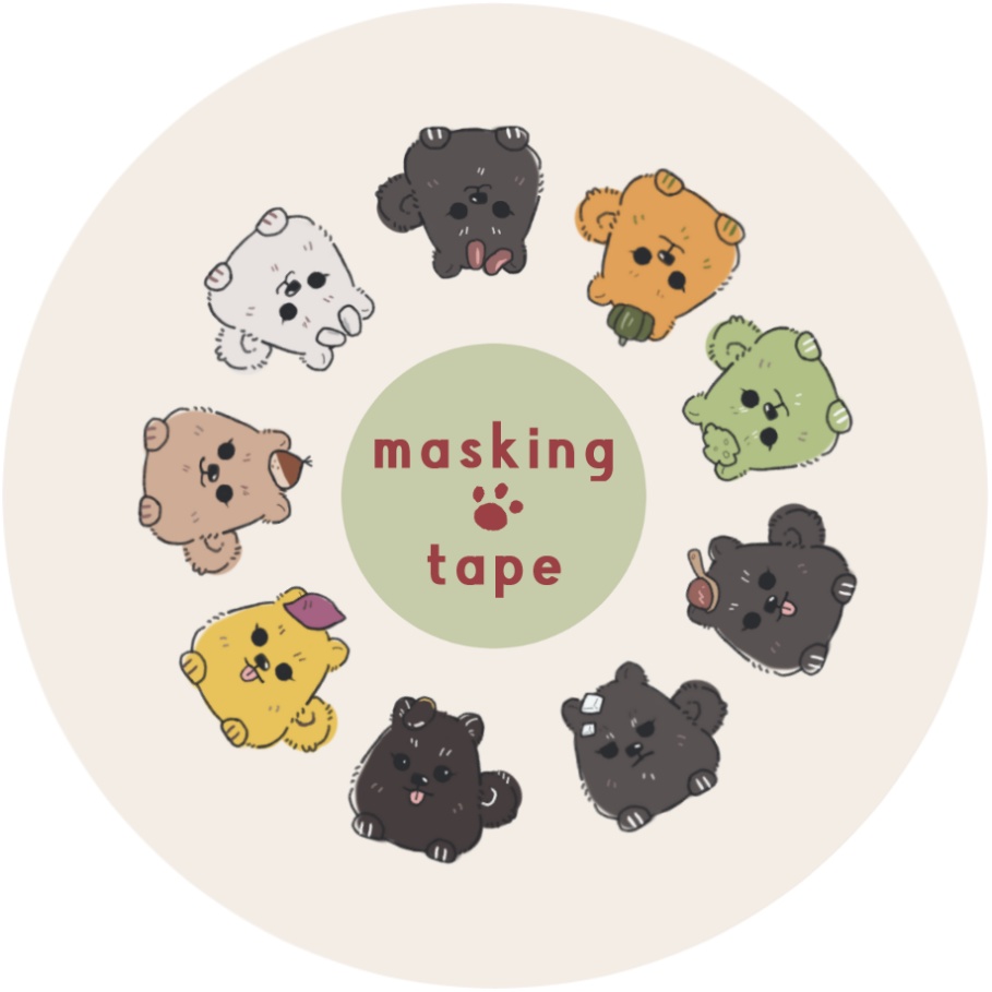 ポメチワマスキングテープ