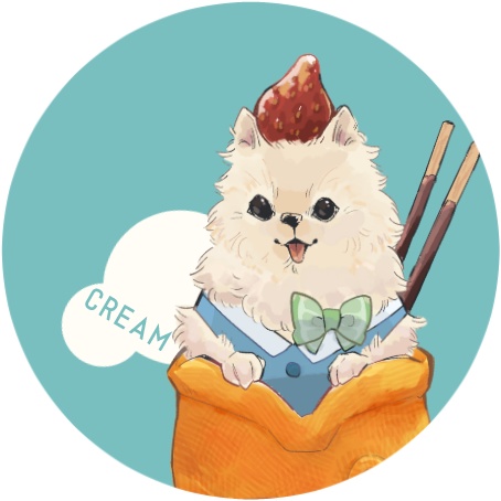 ポメチワタイ焼き缶バッジ