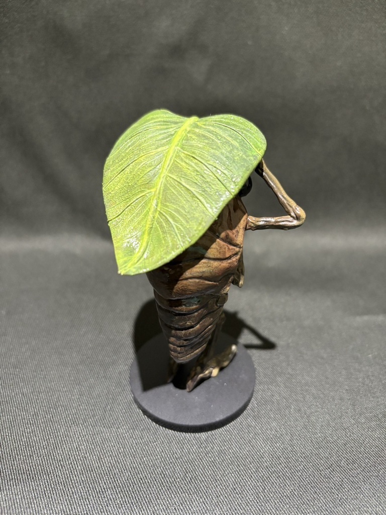 蝉さん 葉っぱ傘