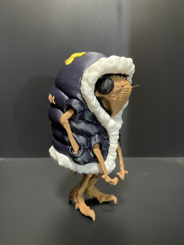 FDMプリント完成品 ダウンジャケットの蝉さん