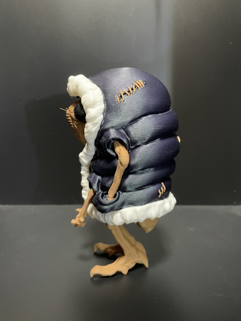 FDMプリント完成品 ダウンジャケットの蝉さん