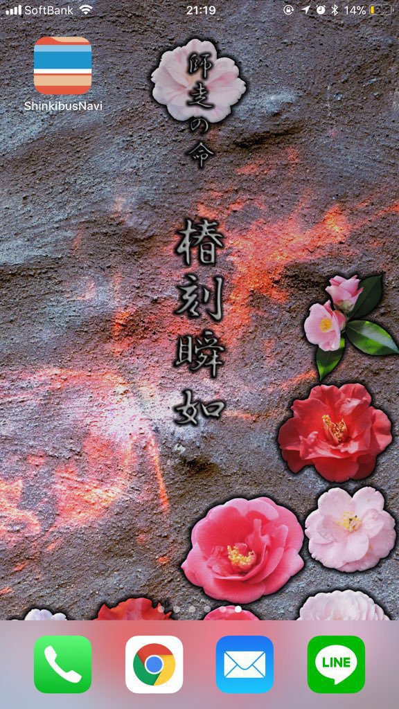 椿の待ち受け画像