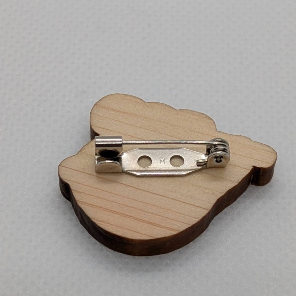 とりとおだんごブローチ