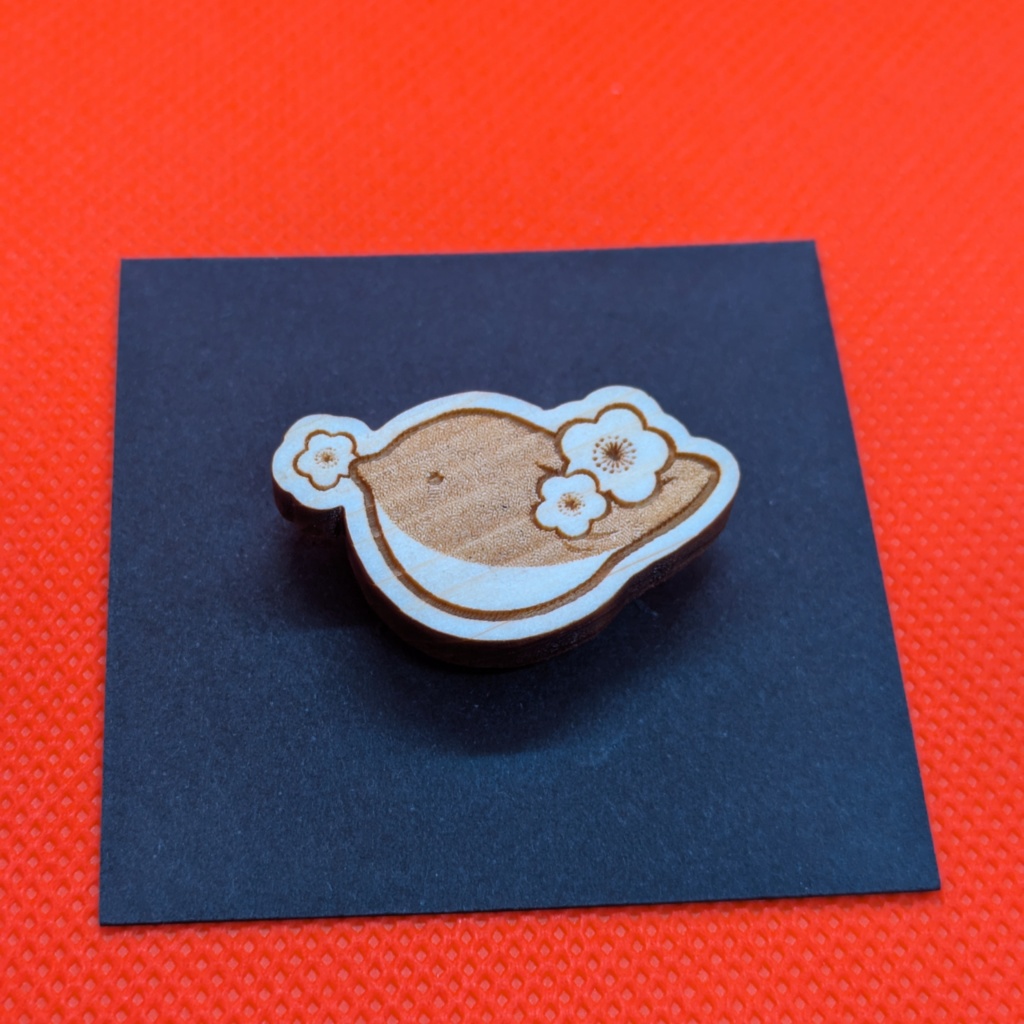 とりとおだんごブローチ