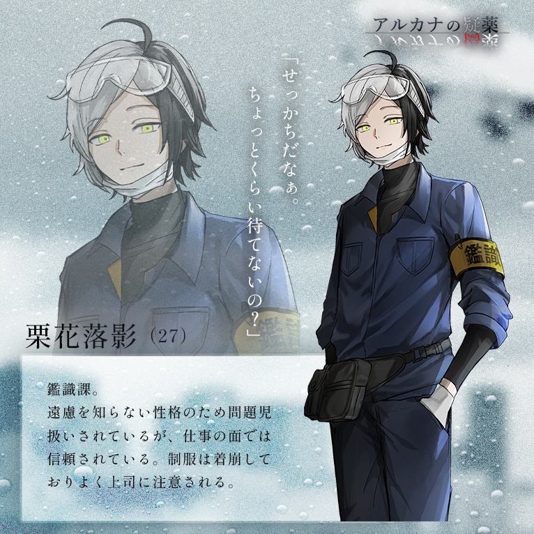 CoCシナリオ「アルカナの疑薬」