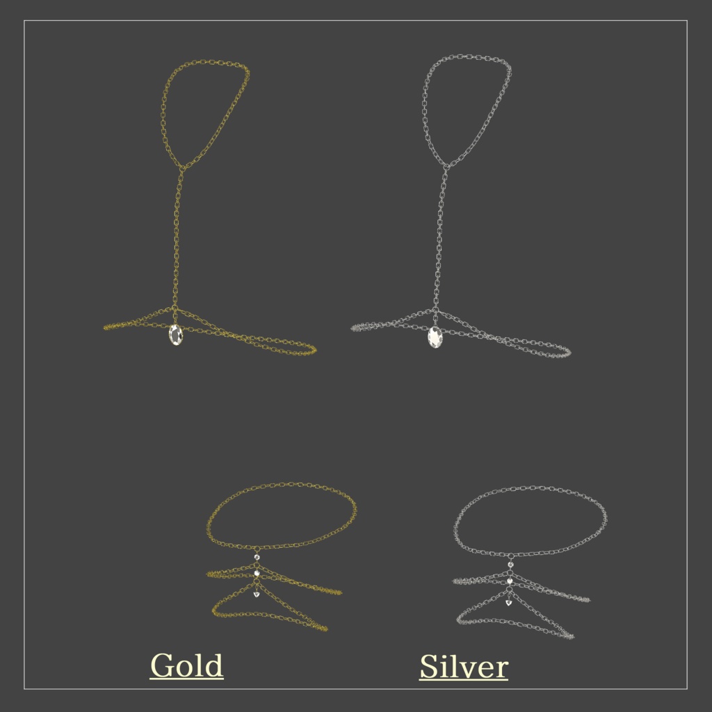 【萌対応】ボディチェーン、リングビキニ