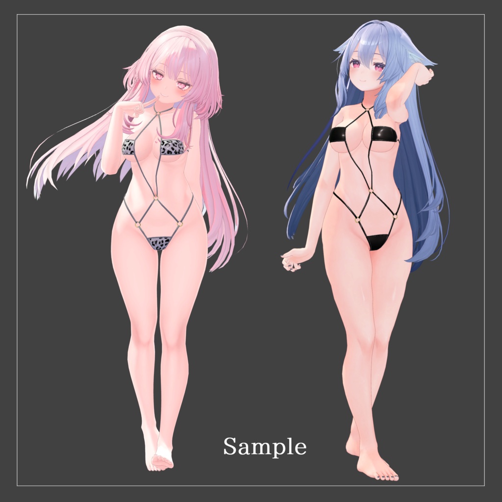 【萌、桔梗、セレスティア対応】Strap Bikini