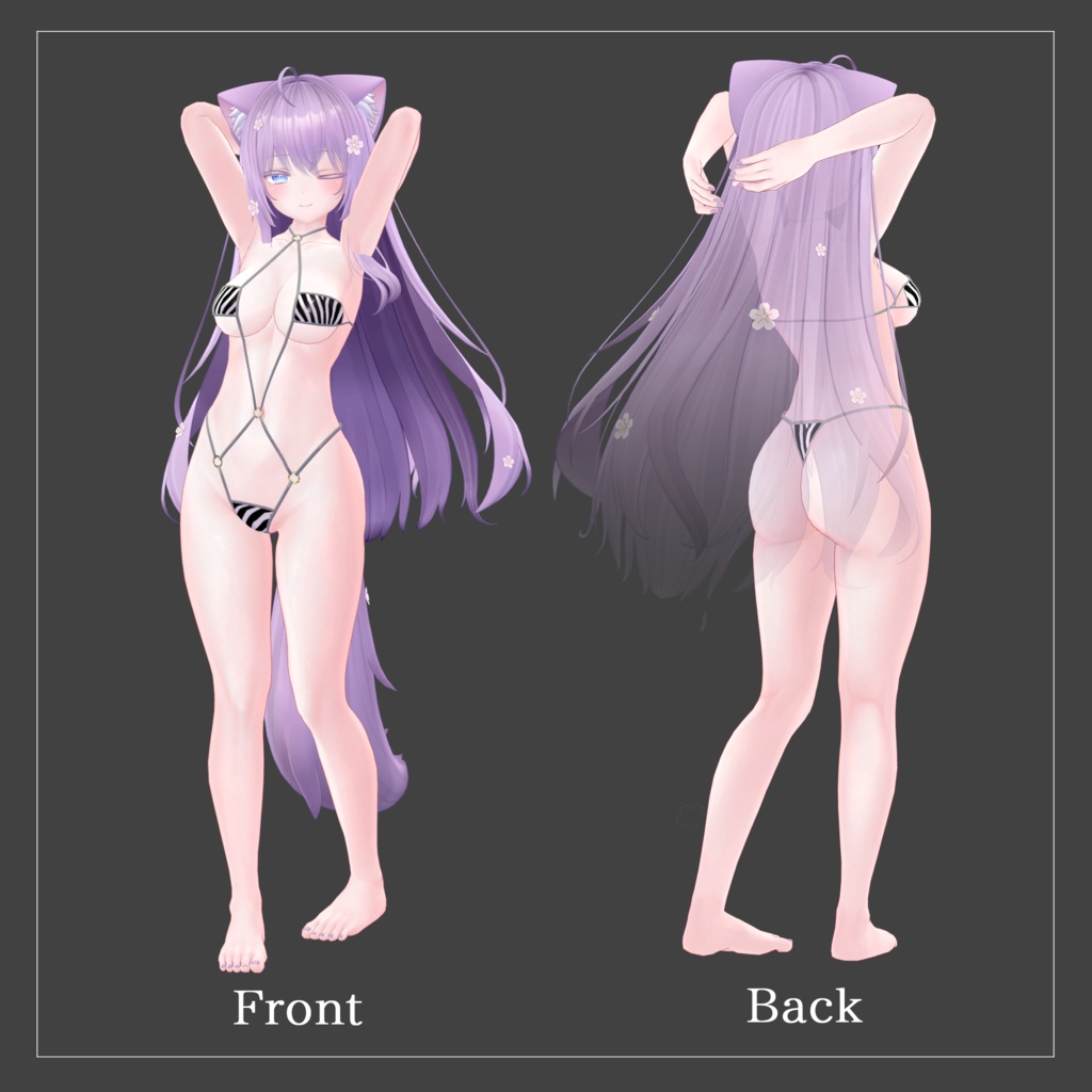 【萌、桔梗、セレスティア対応】Strap Bikini