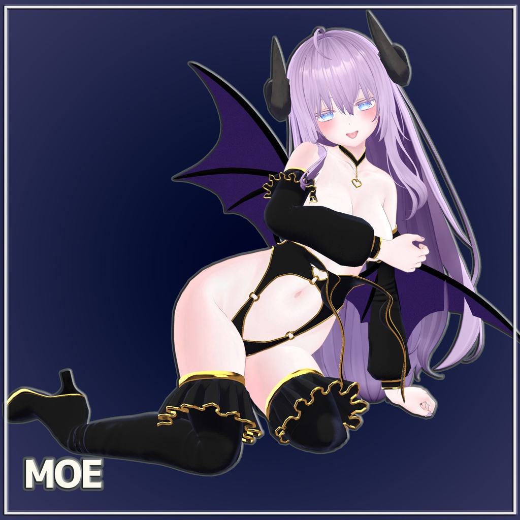 はだけて脱げるギミック付きサキュバス衣装『Allure Succubus』
