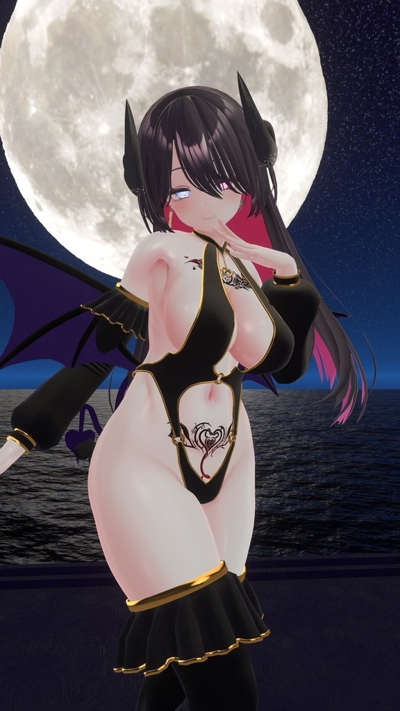 はだけて脱げるギミック付きサキュバス衣装『Allure Succubus』
