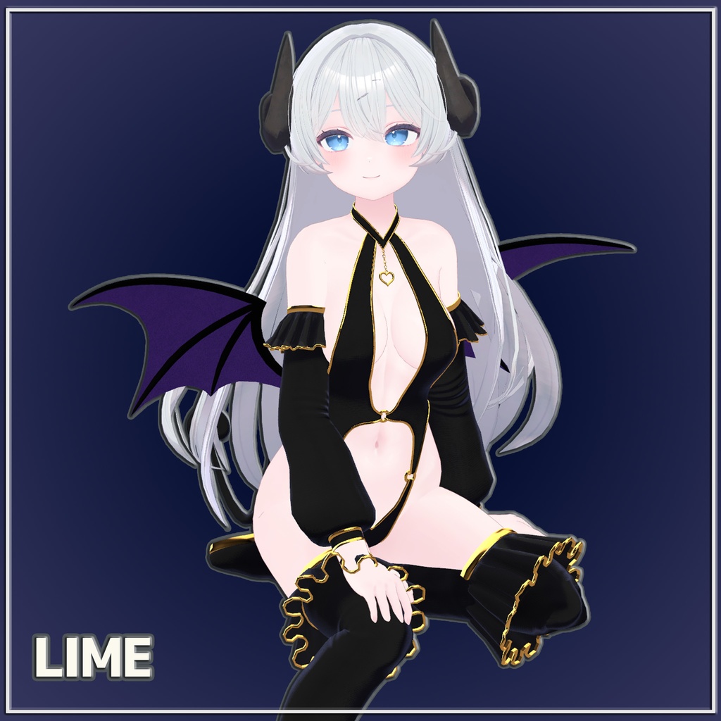 はだけて脱げるギミック付きサキュバス衣装『Allure Succubus』