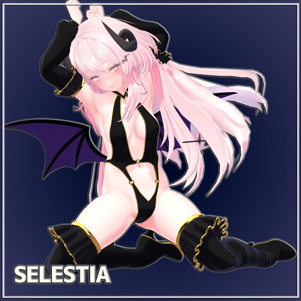 はだけて脱げるギミック付きサキュバス衣装『Allure Succubus』