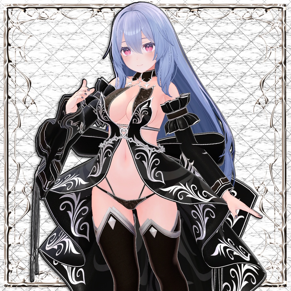 【15アバター対応】ギミック付き衣装『AurumFleurDress』