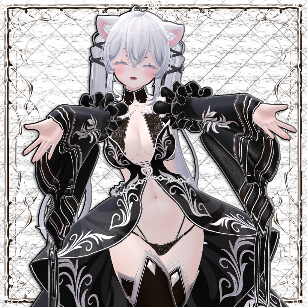 【15アバター対応】ギミック付き衣装『AurumFleurDress』