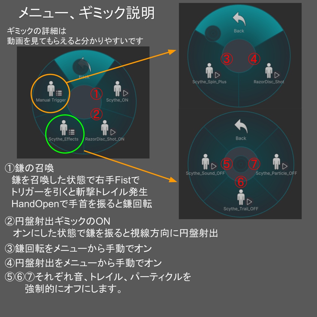 【ギミック付き武器】Aurum Noir Scythe