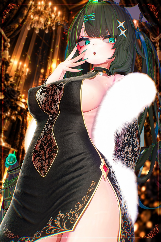 【ギミック付き衣装】Midnight Mini Dress