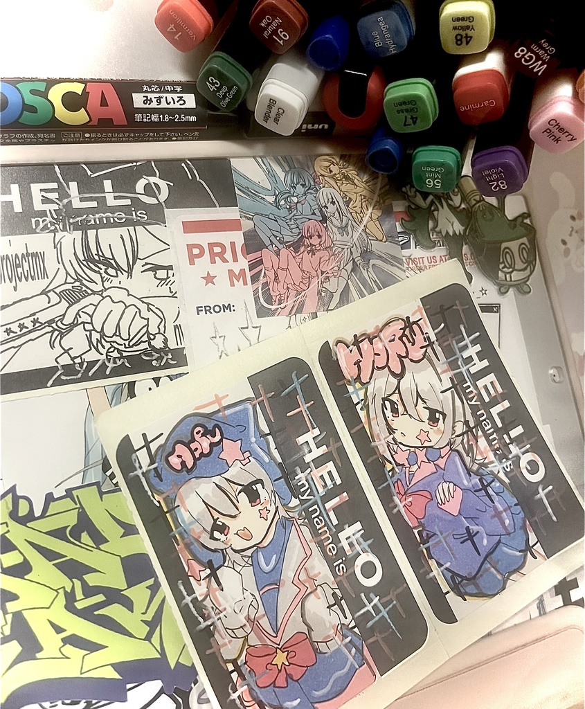 °・*:.。.☆oc sticker 🟦