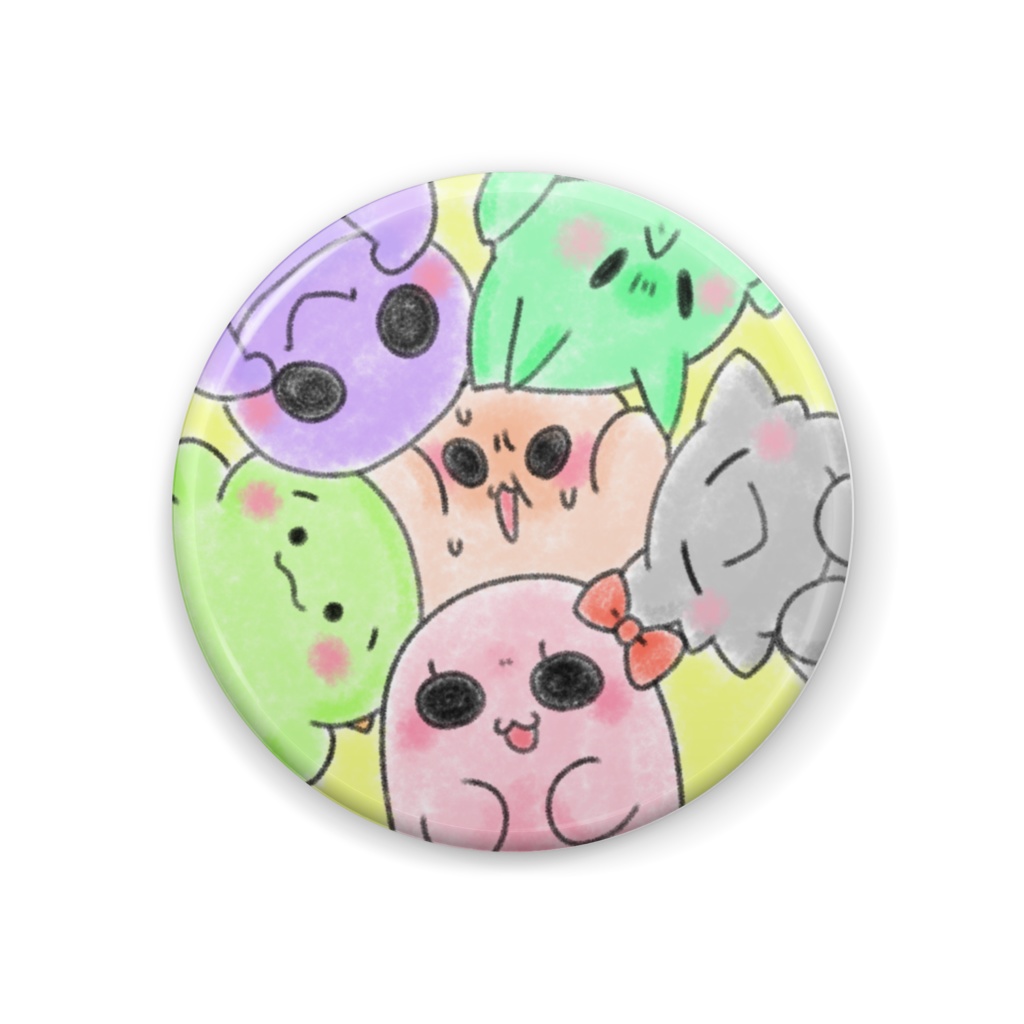 ぎゃお〜すの缶バッジさん　44mm