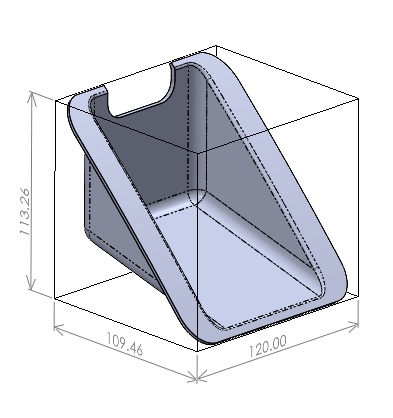 【3DCAD】ドライブレコーダー映り込み防止カバー