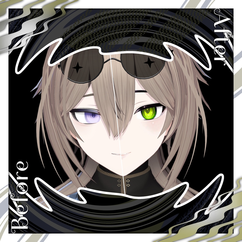 【リンフェイ : Rinfei_RE】 ✨Wave_Make up + Eye texture✨