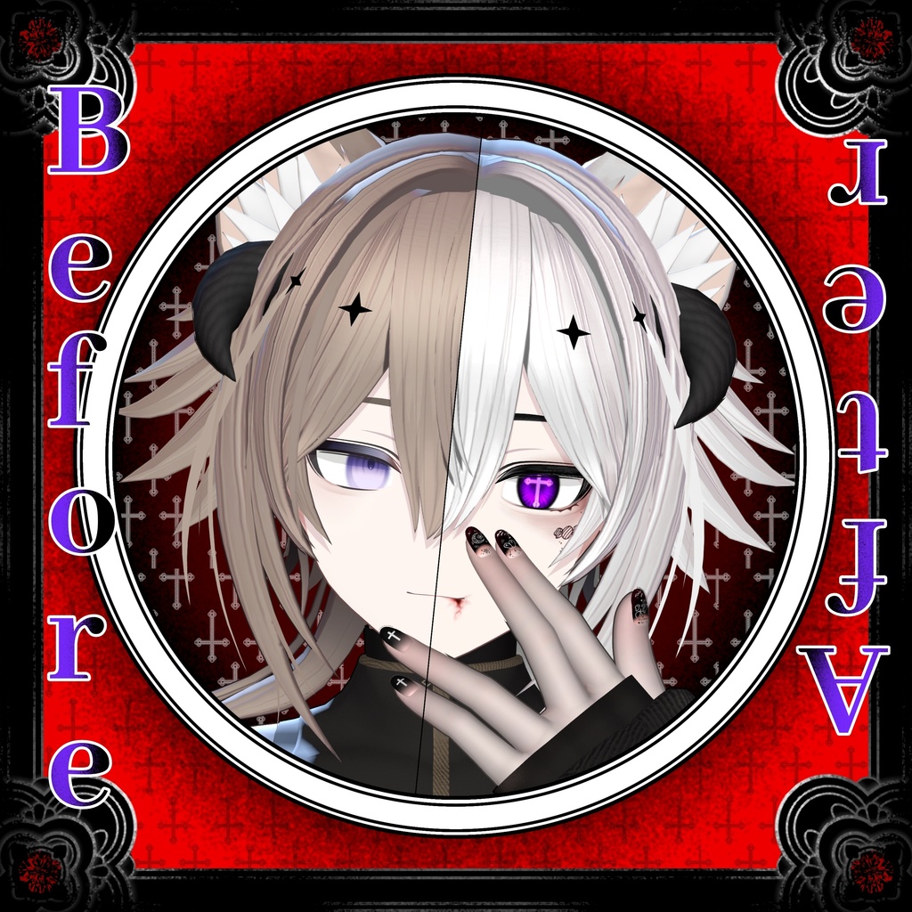 【リンフェイ : Rinfei_RE】 ✝️Cross_Make up + Eye texture✝️