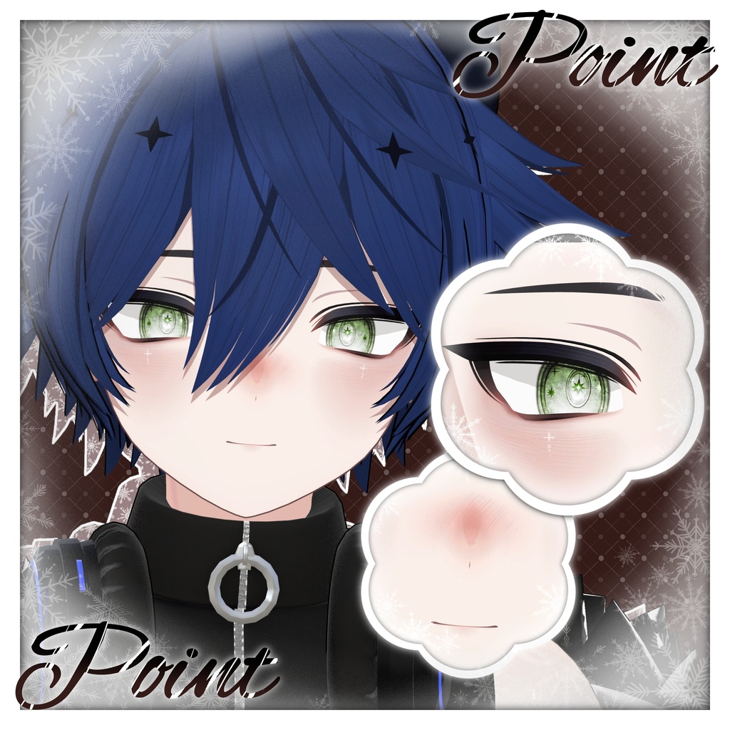 【ノイズ : Noiz_RE】 ❄️Shine_Make up + Eye texture❄️