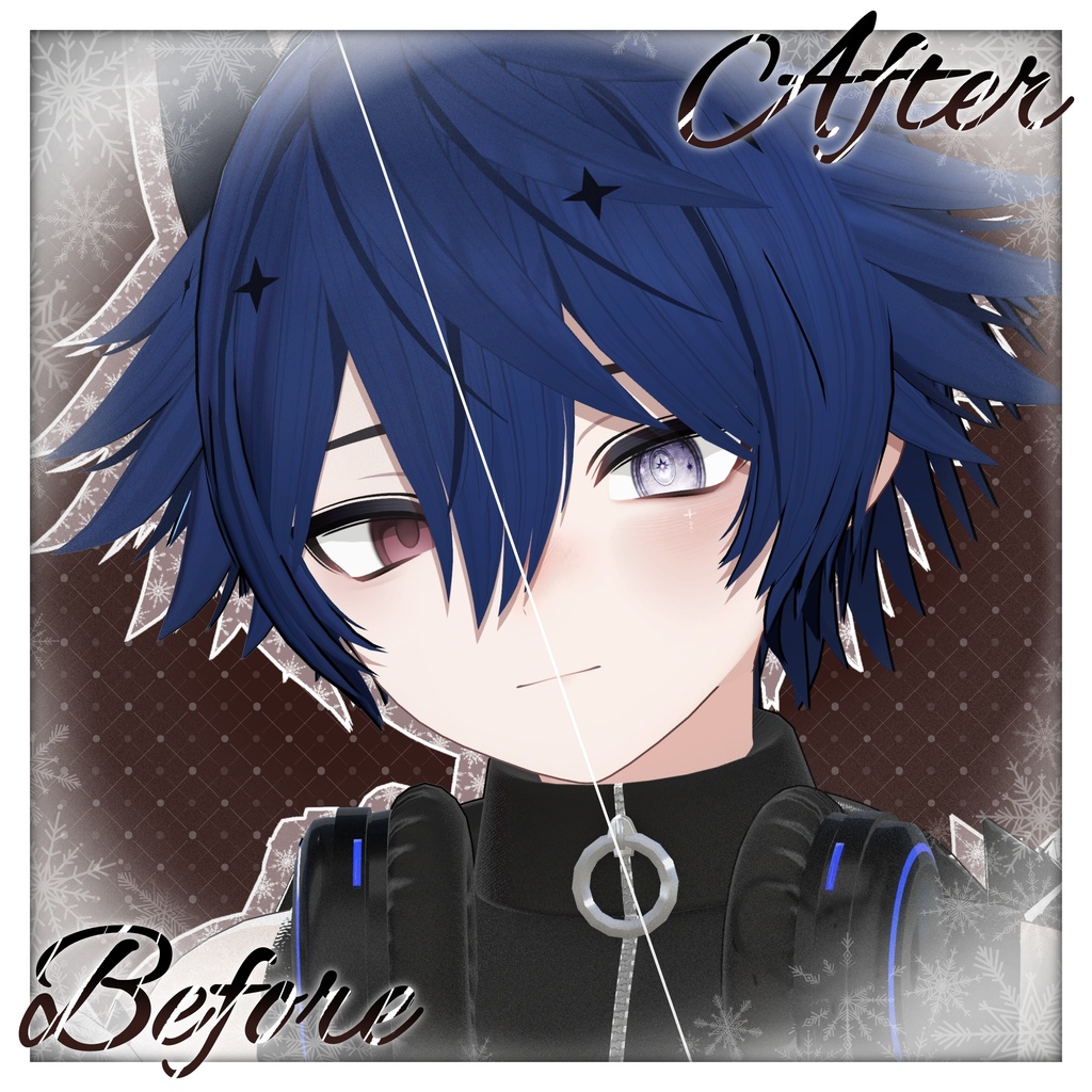 【ノイズ : Noiz_RE】 ❄️Shine_Make up + Eye texture❄️