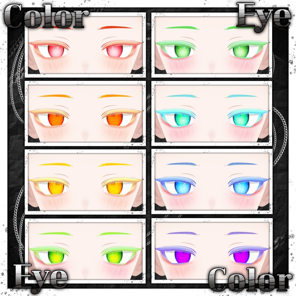 【ノイズ : Noiz_RE】 ☀️Sun&Moon_Make up + Eye texture🌙