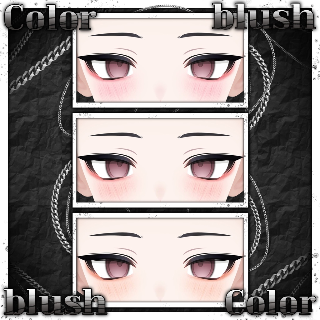 【ノイズ : Noiz_RE】 ☀️Sun&Moon_Make up + Eye texture🌙