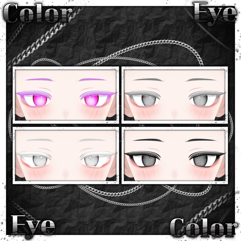 【ノイズ : Noiz_RE】 ☀️Sun&Moon_Make up + Eye texture🌙