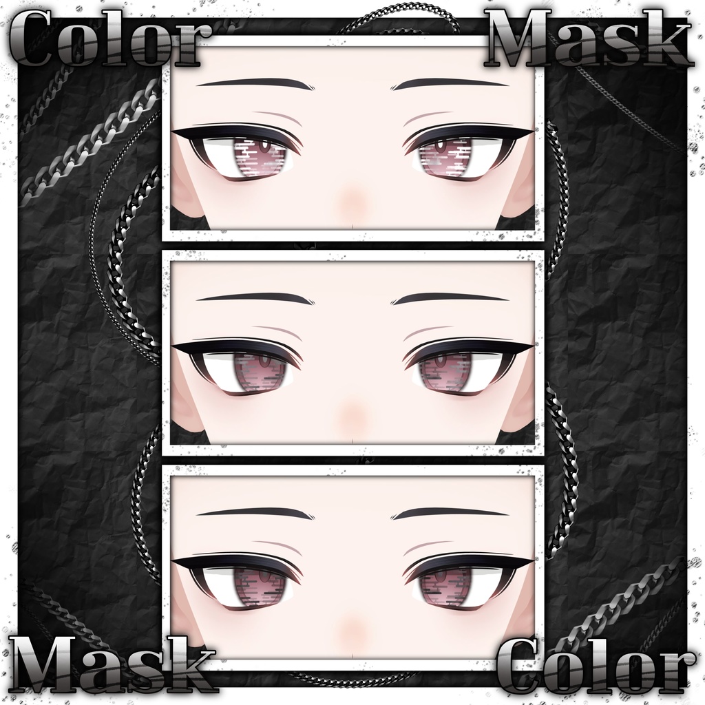 【ノイズ : Noiz_RE】 ☀️Sun&Moon_Make up + Eye texture🌙