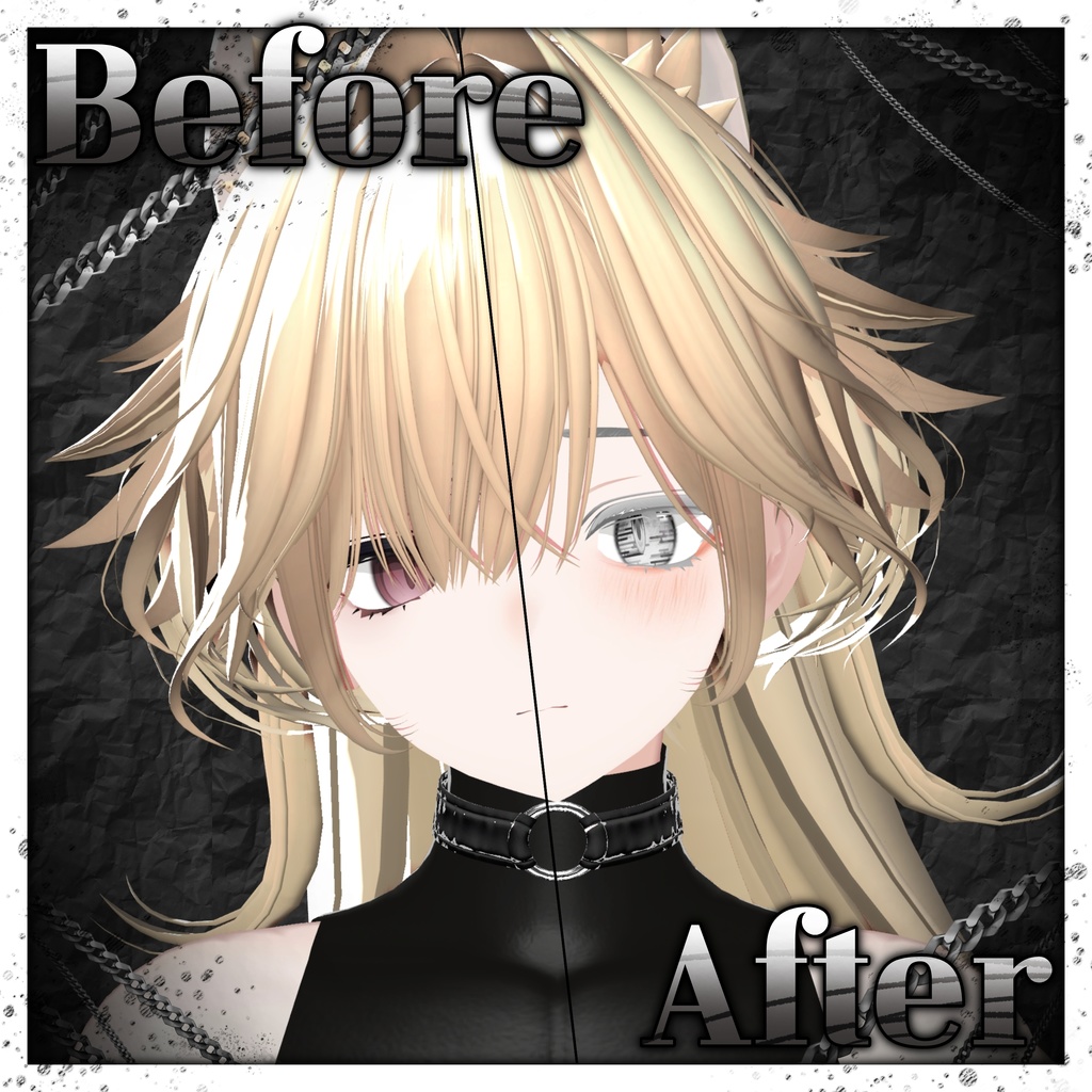 【ノイズ : Noiz_RE】 ☀️Sun&Moon_Make up + Eye texture🌙