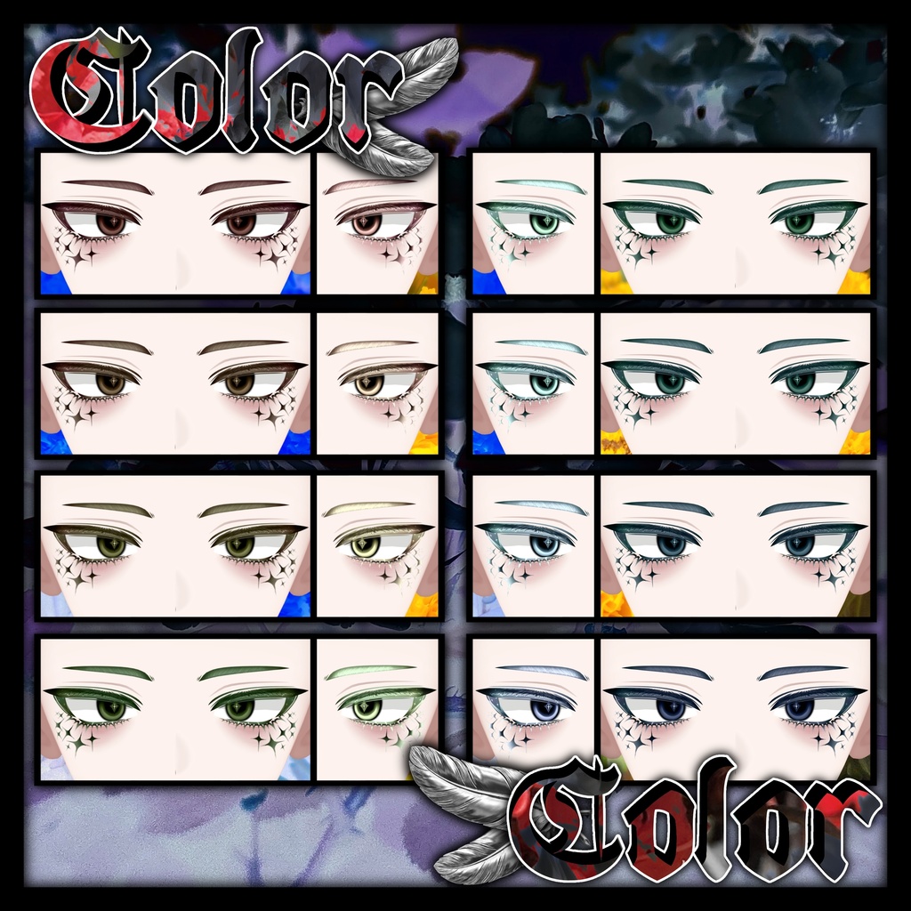 【断罪 : Danzai_RE】 🪶feather_Make up + Eye texture🪶