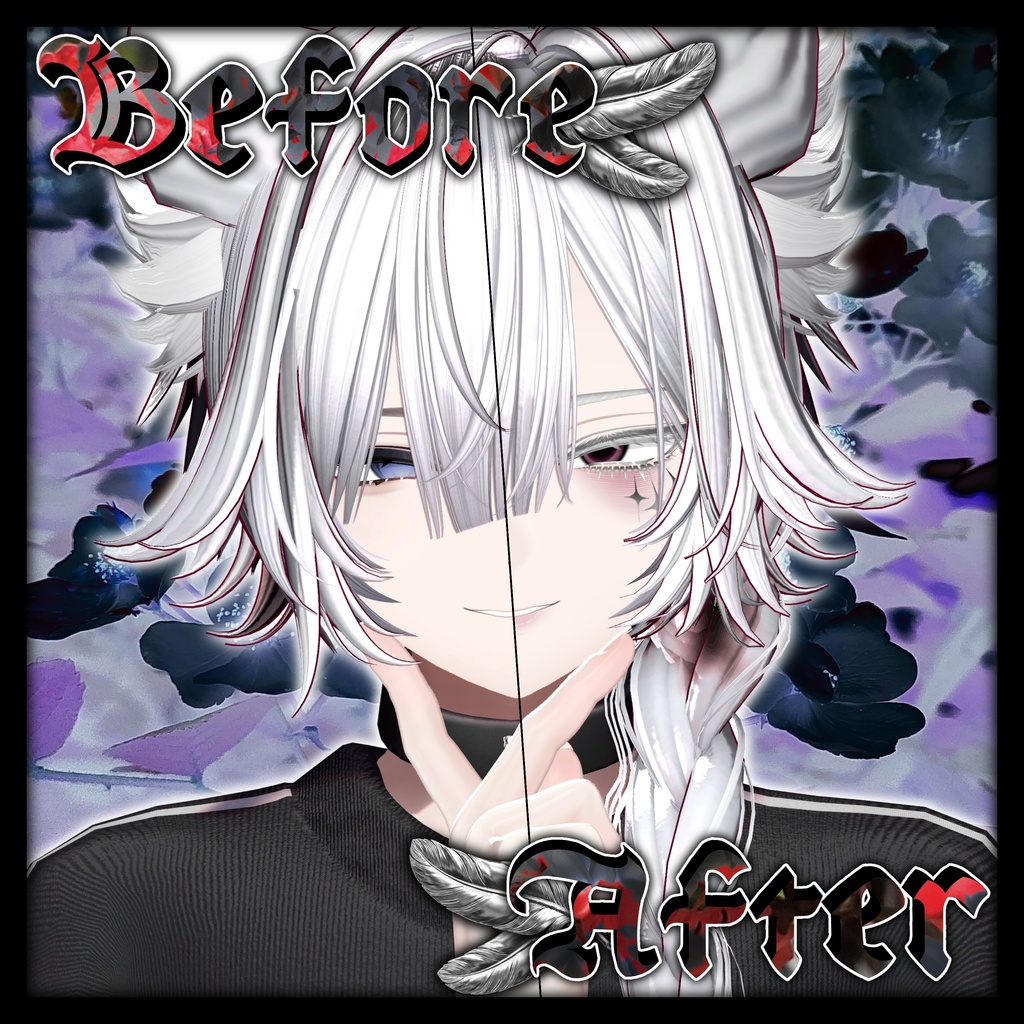 【断罪 : Danzai_RE】 🪶feather_Make up + Eye texture🪶