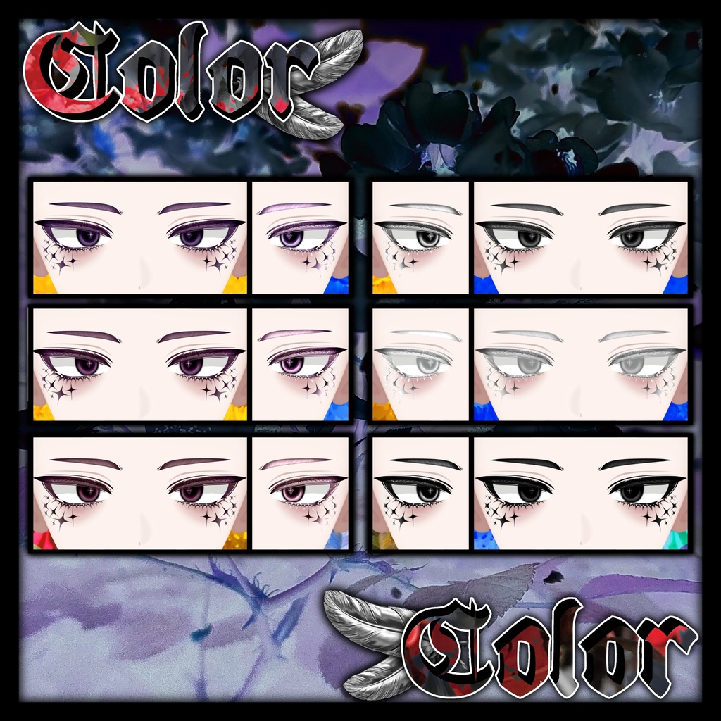 【断罪 : Danzai_RE】 🪶feather_Make up + Eye texture🪶