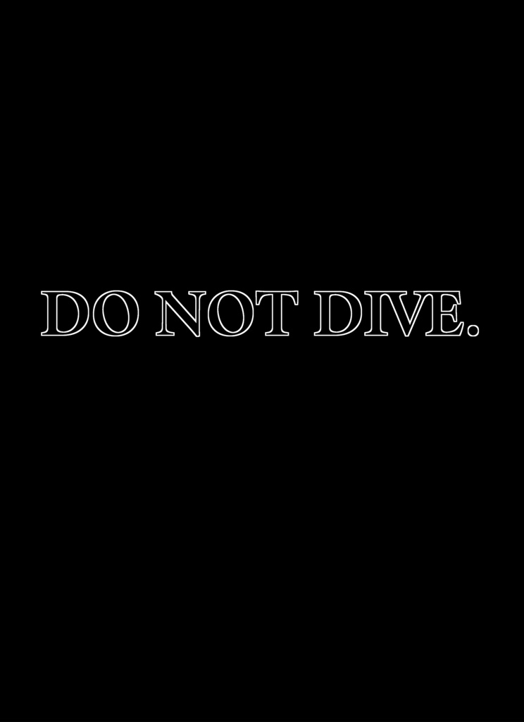 DO NOT DIVE.