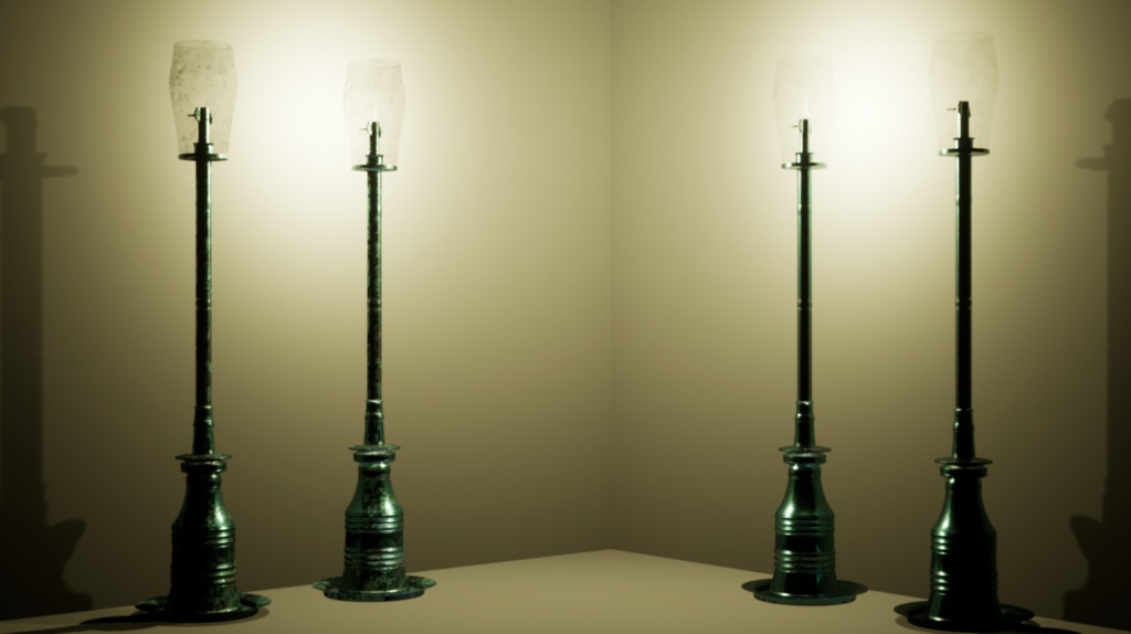 無尽灯(ライト)5色セット【UE4】