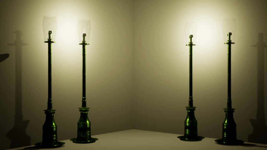 無尽灯(ライト)5色セット【UE4】