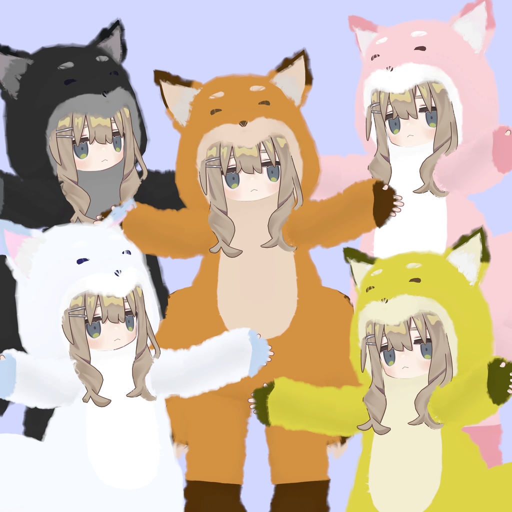 kitsufel - キプフェル (Kipfel) & まめふれんず Cozy Fox Kigurumi