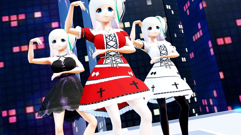 Mmd Vroid Victoria Rubin ヴィクトリア ルービン 黒ワンピース モデル配布 Premium Girls Booth