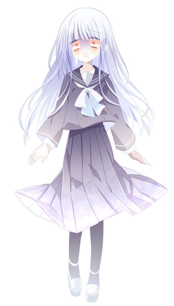 TRPG向けフリー立ち絵_陰のある女の子