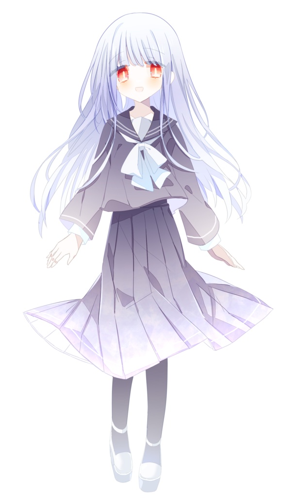 TRPG向けフリー立ち絵_陰のある女の子